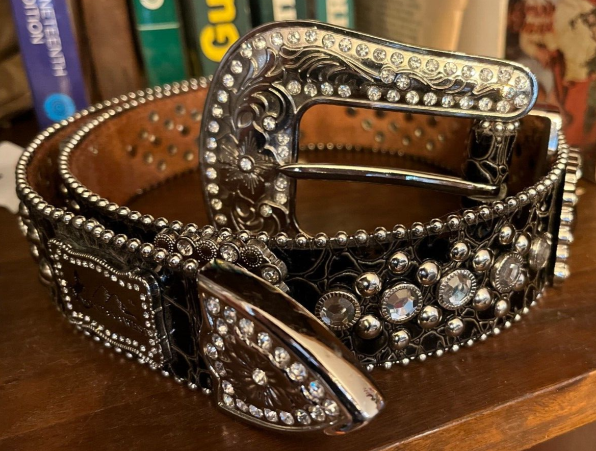 Western Peak Winter Rhinestone Concho Studded Suede Plush Fur Snow Boots (9 Black)　並行輸入品 Rhinestone Cowboy Boots - Etsy UK